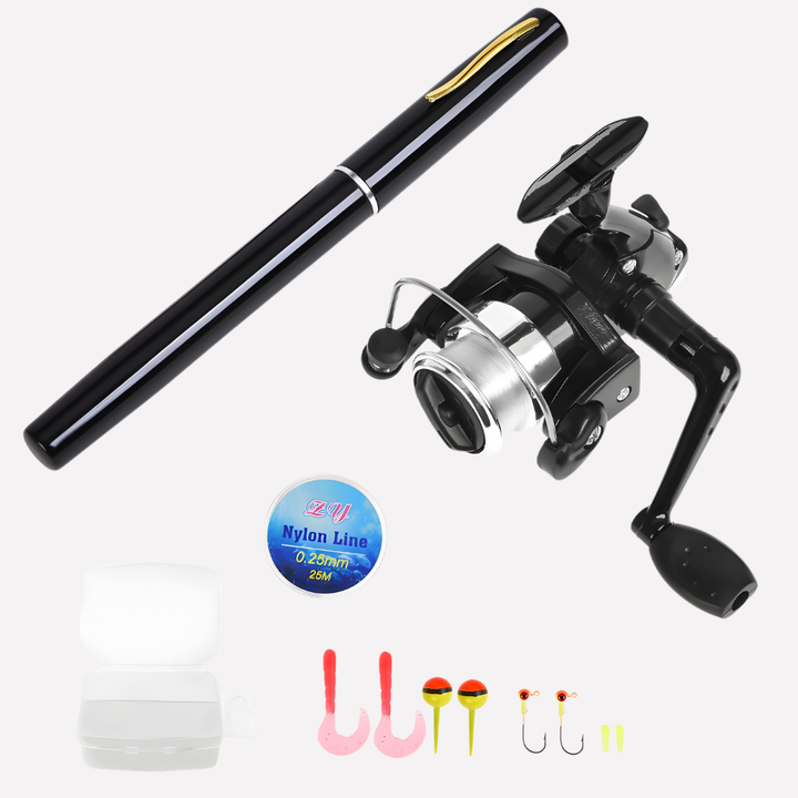 Telescopic Pocket Fishing Rod and Reel Set