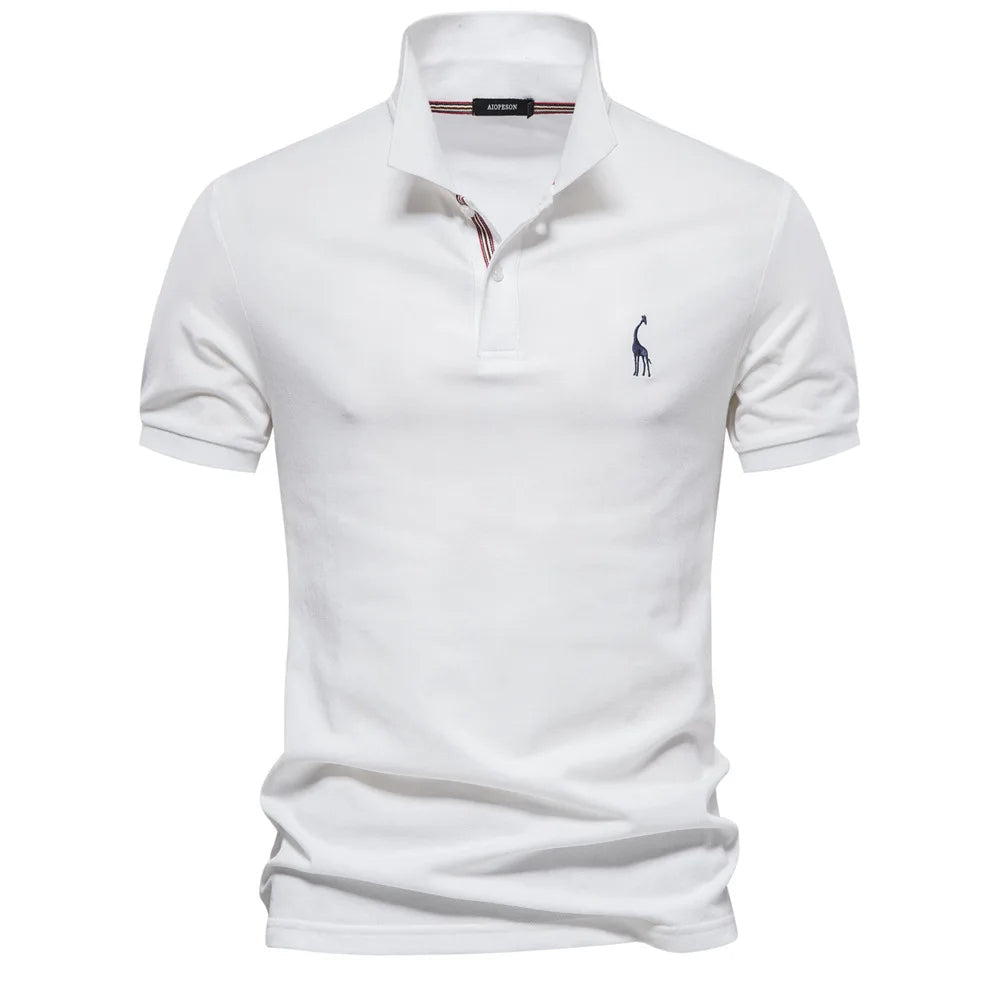 Men's Embroidered Classic Polo – Refined Detailing