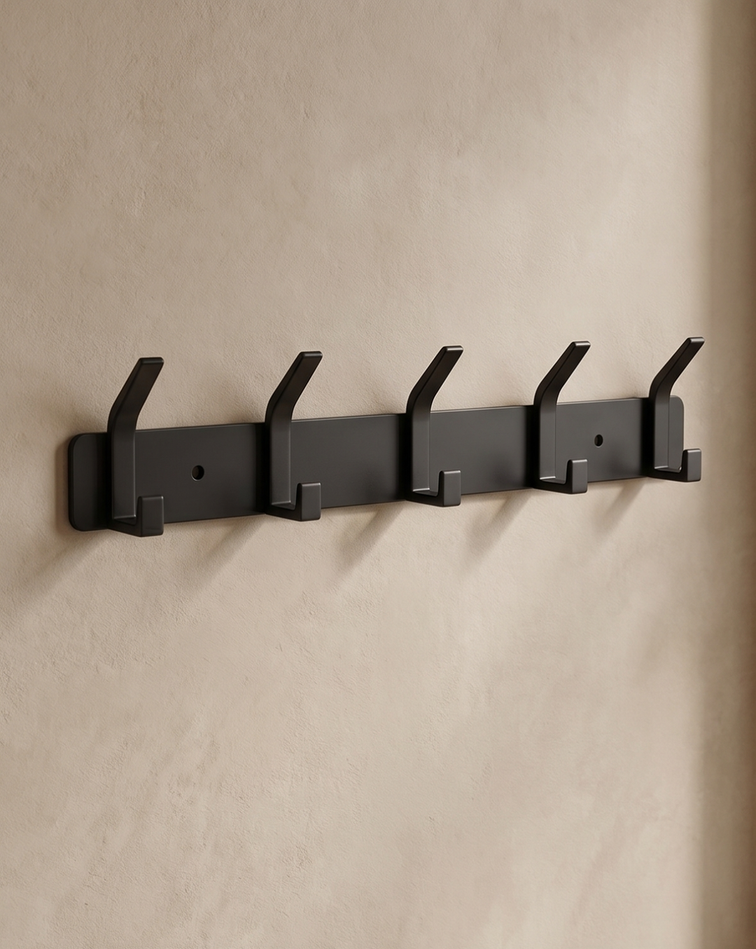Aluminum Wall Hooks – 3, 4, 5 or 6 Hooks | Bathroom Towel Rail