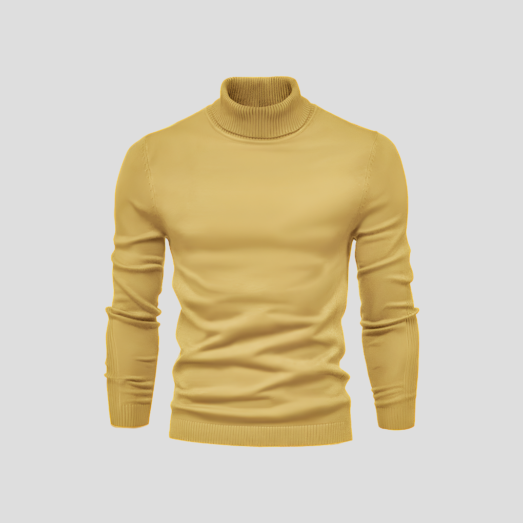 Men’s Casual Turtleneck Sweater – All-Season Wear