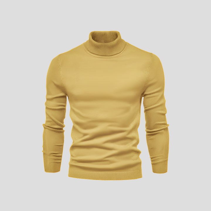 Men’s Casual Turtleneck Sweater – All-Season Wear