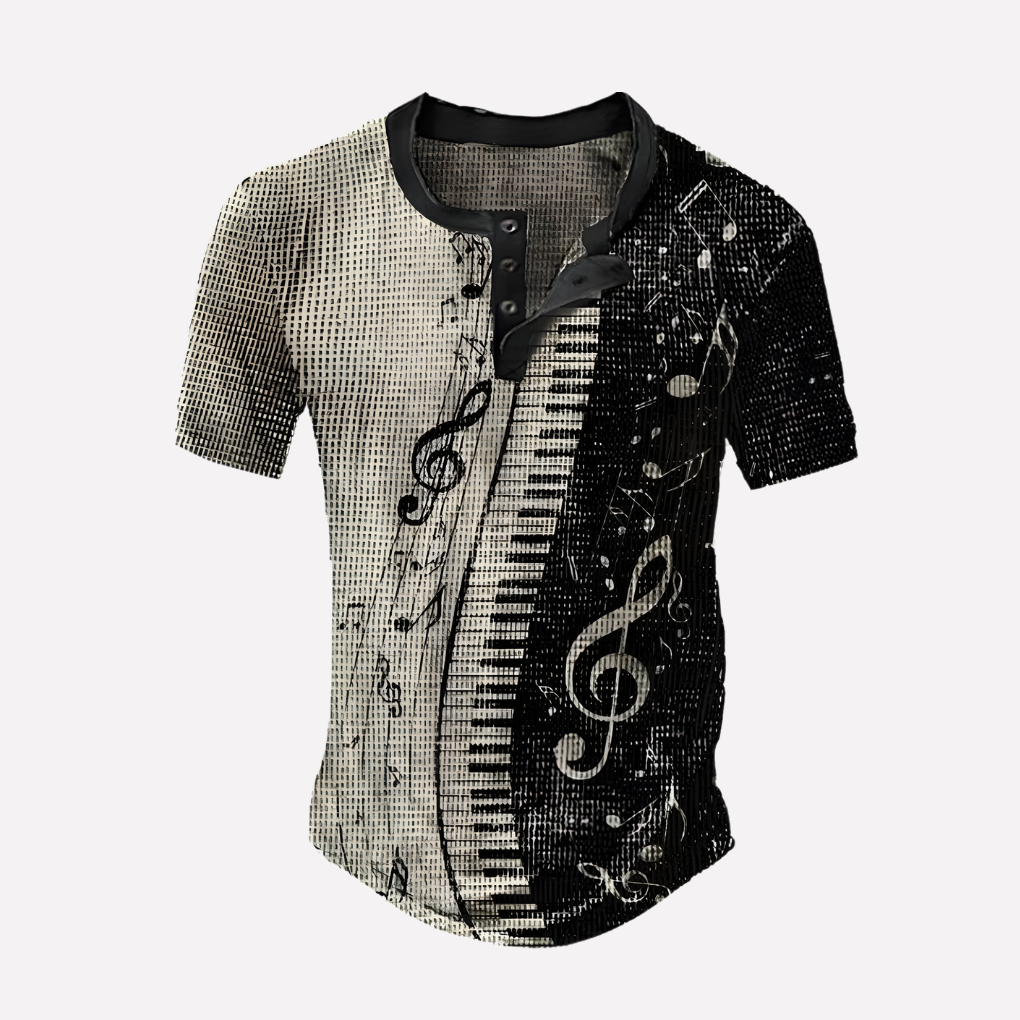 Men’s Waffle Knit Casual Tee