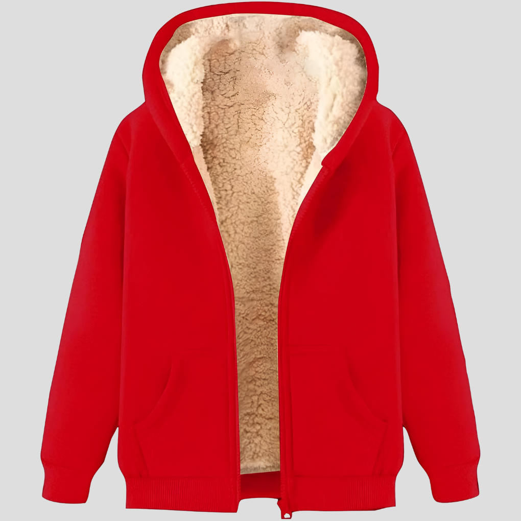Men’s Fleece-Lined Winter Hoodie Jacket