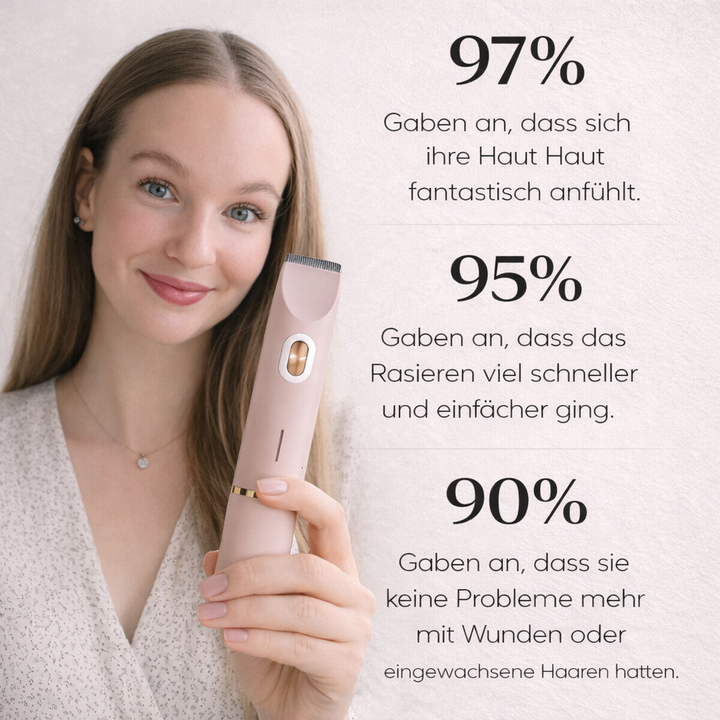 Women's Electric Bikini Trimmer – Cordless Waterproof Shaver for Sensitive Skin