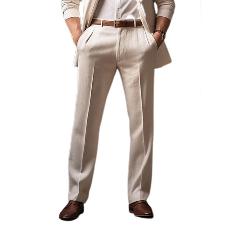 Men's Casual Cotton Pants with Straight Cut – Corbinian