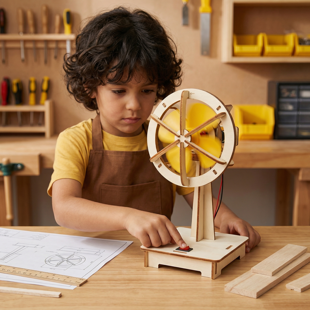 Wooden STEM Building Kit for Children Aged 8+, Choose from 8 Models