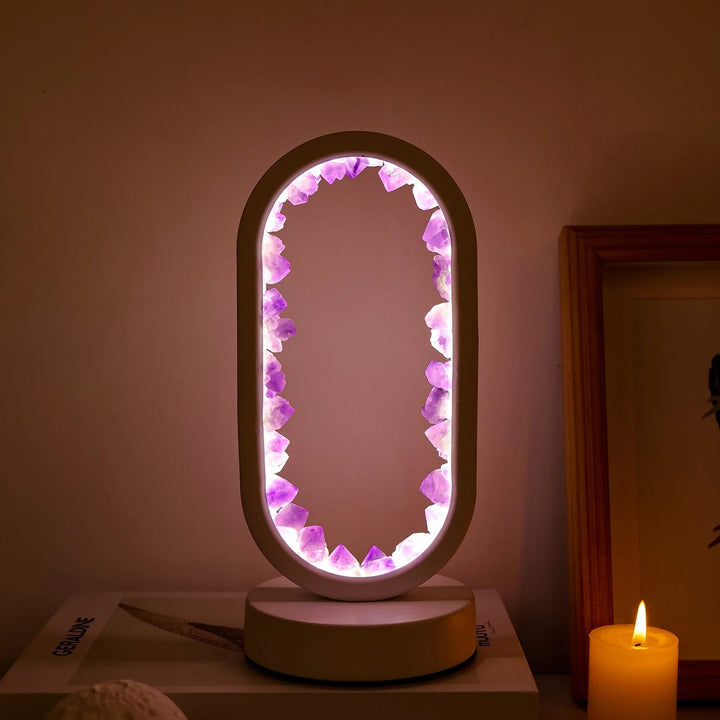 Handmade Amethyst Lamp - Serenith