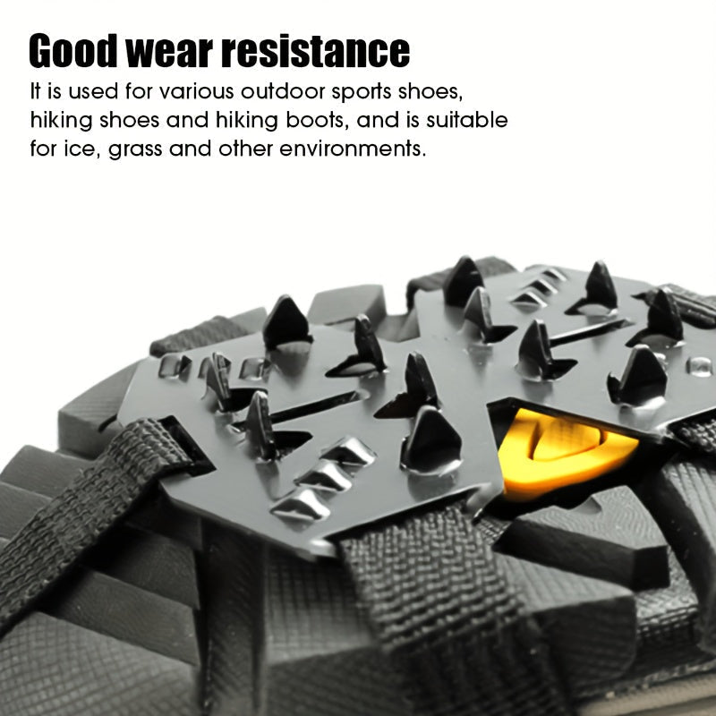 Anti-Slip Crampons with 24 Spikes – Perfect for Walking, Climbing and Winter Sports