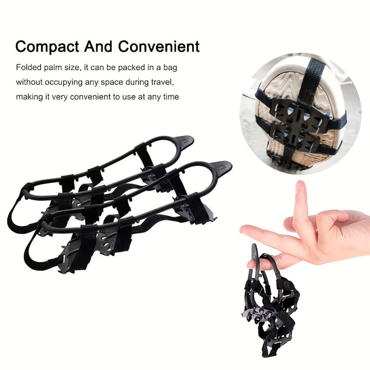Anti-Slip Crampons with 24 Spikes – Perfect for Walking, Climbing and Winter Sports
