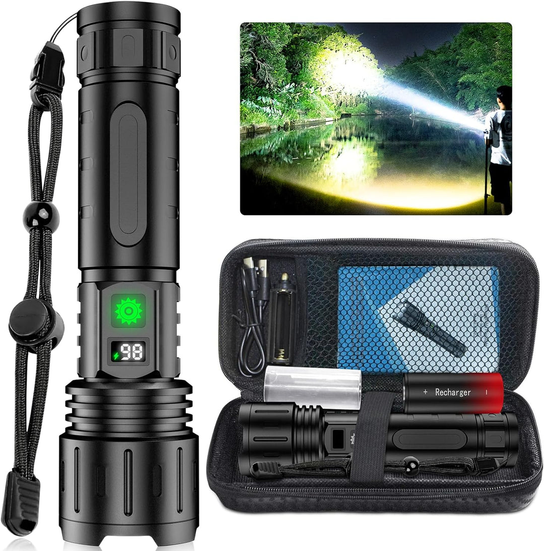 High-Power Rechargeable LED Flashlight