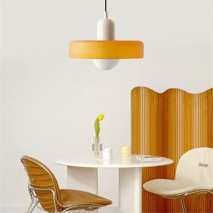 Bauhaus Stained Glass Pendant Light