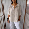 Women’s V-Neck Long Sleeve Top