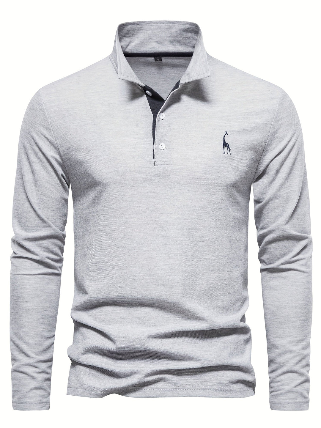Comfortable Men's Long-Sleeved Polo Shirt