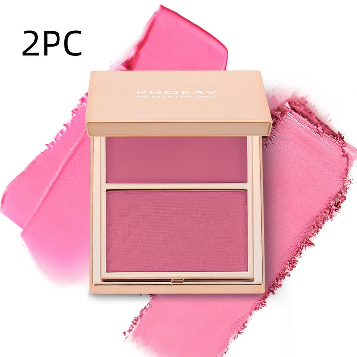PHOFAY Double-Take Cream & Powder Blush Duo