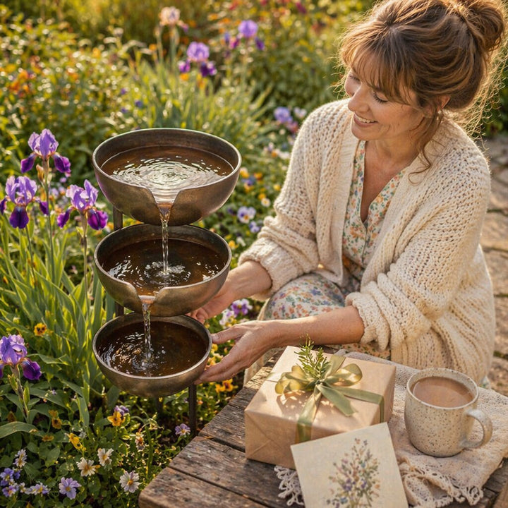 Rain Collector Bird Bath - Natural Water Source for Birds and Bees