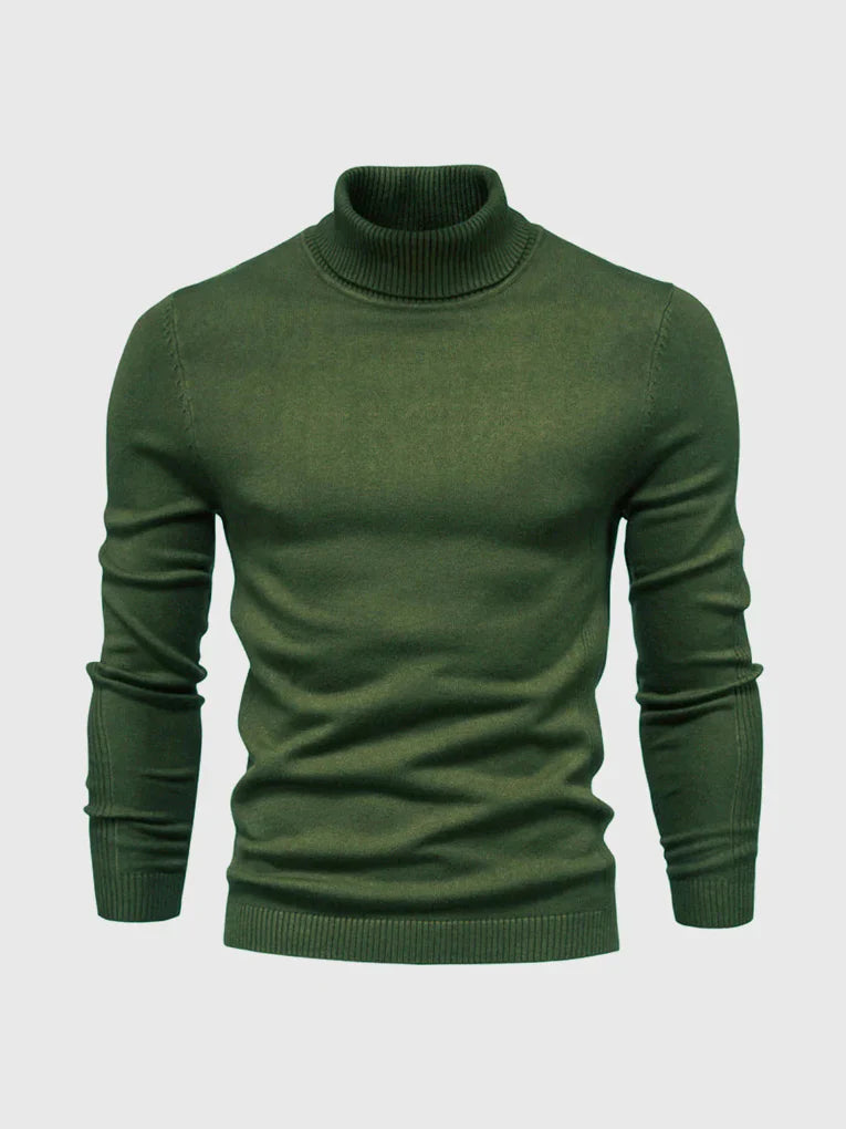 Men's Turtleneck Sweater – Washable and Versatile