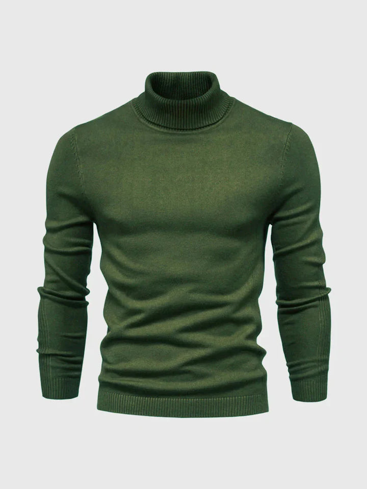 Men's Turtleneck Sweater – Washable and Versatile