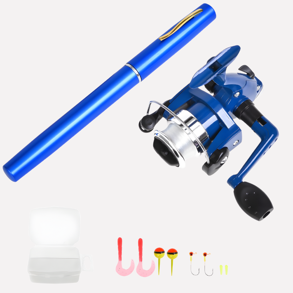 Telescopic Pocket Fishing Rod and Reel Set