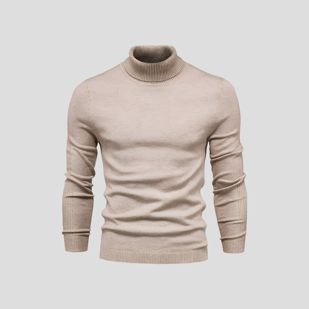 Men’s Casual Turtleneck Sweater – All-Season Wear