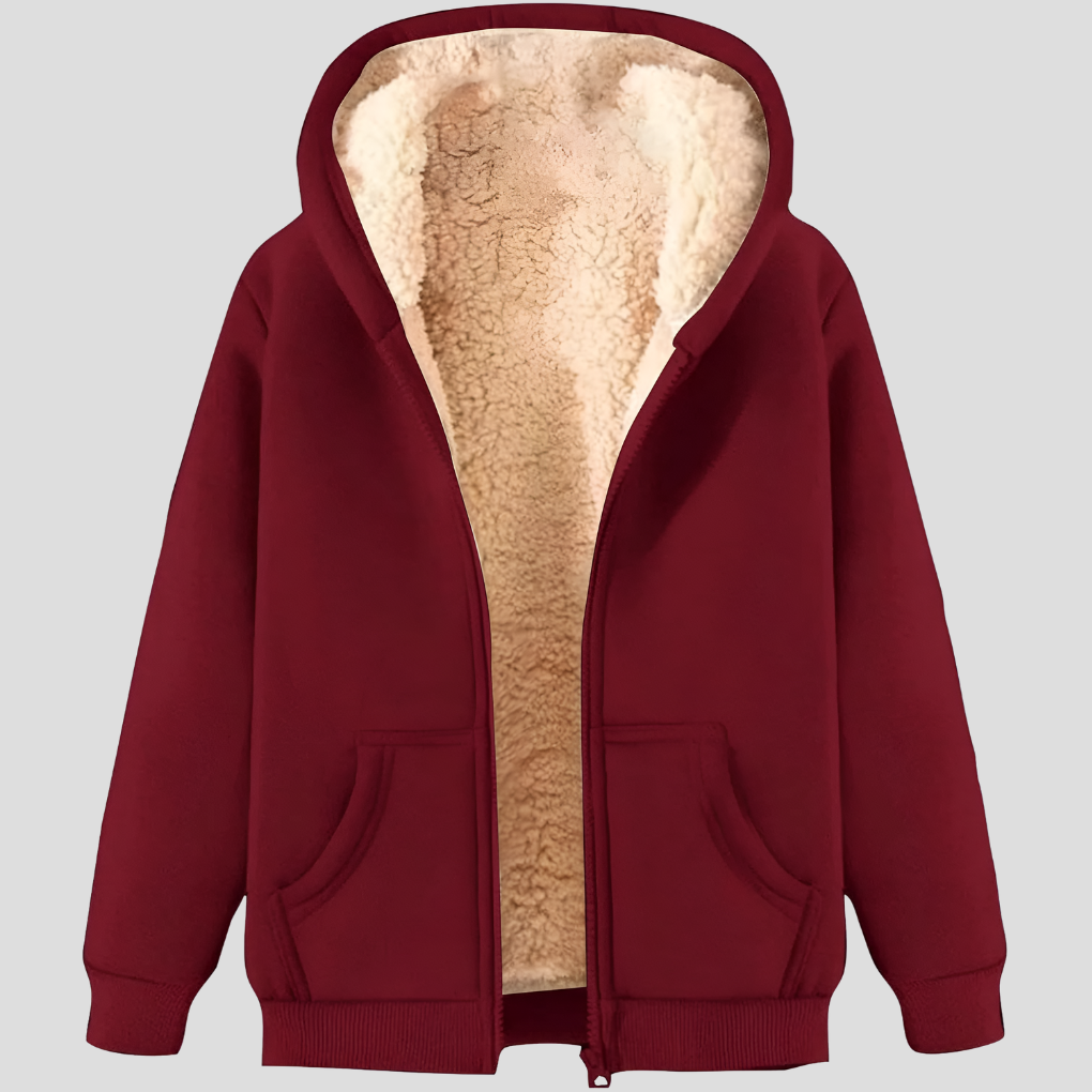 Men’s Fleece-Lined Winter Hoodie Jacket