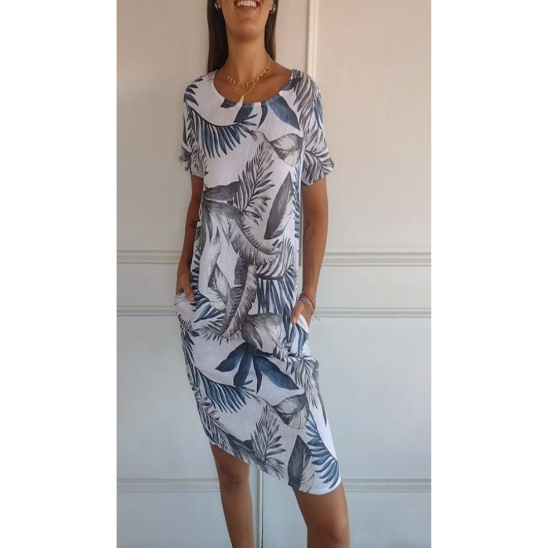 Comfortable Round-Neck Dress
