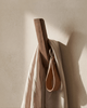 Wooden Coat Hooks, Set of 4 – Minimalist Wall Hooks for Entryway and Bathroom