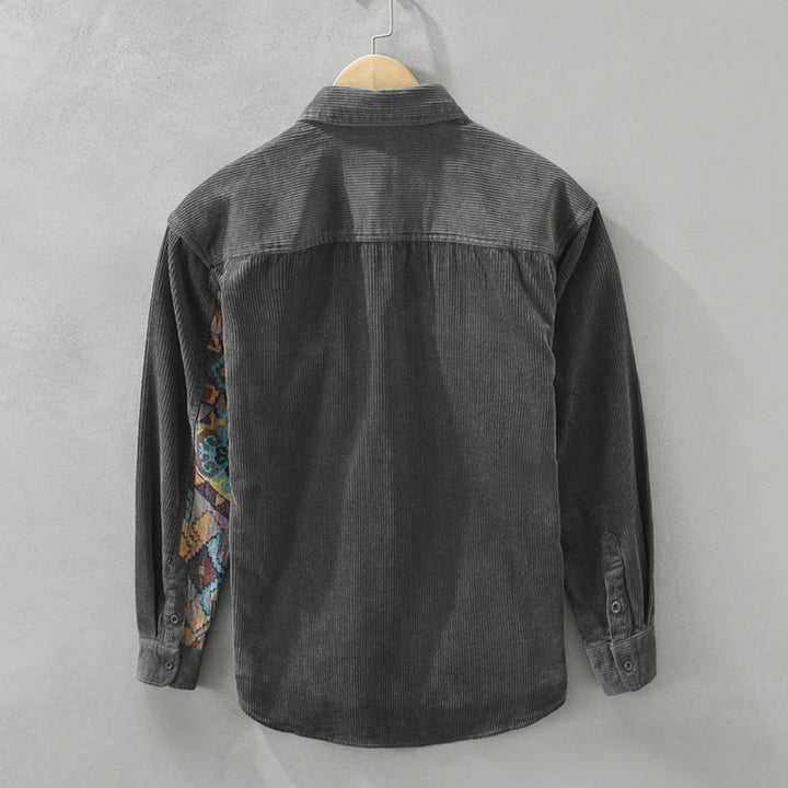 Men's Vintage Long Sleeved Shirt - Classic Style with Timeless Appeal