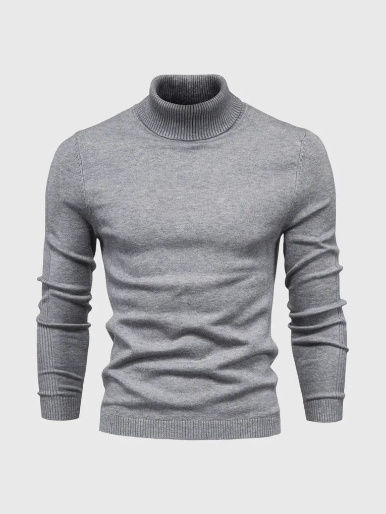 Men's Turtleneck Sweater – Washable and Versatile