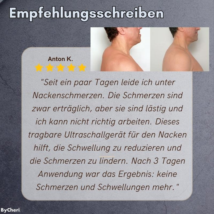 Ultrasonic Lymphatic Drainage Massager for the Neck