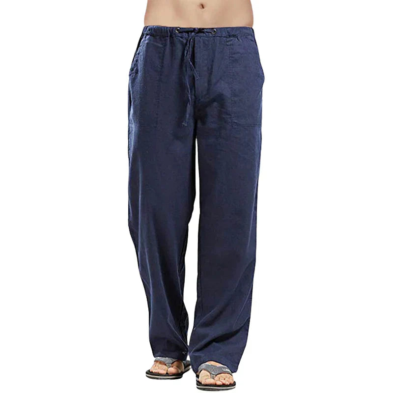 Men's Breathable Linen Pants – Oversized Fit