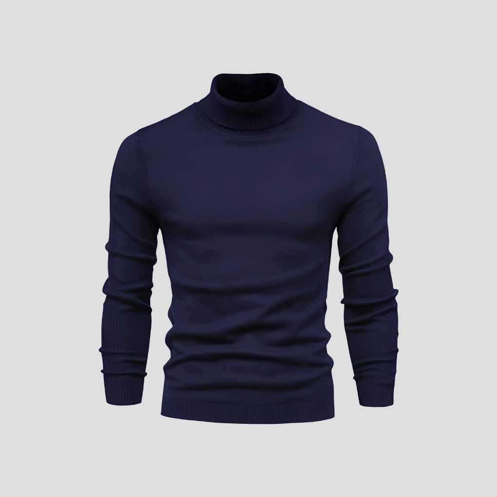 Men’s Casual Turtleneck Sweater – All-Season Wear