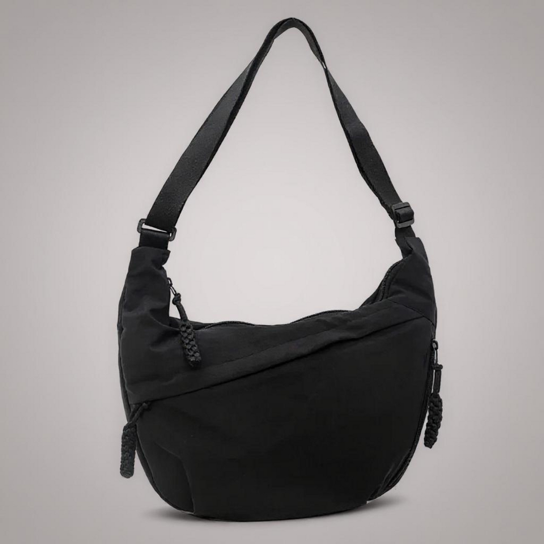 Crescent Shoulder Bag – Made from Sustainable Nylon with Adjustable Shoulder Strap