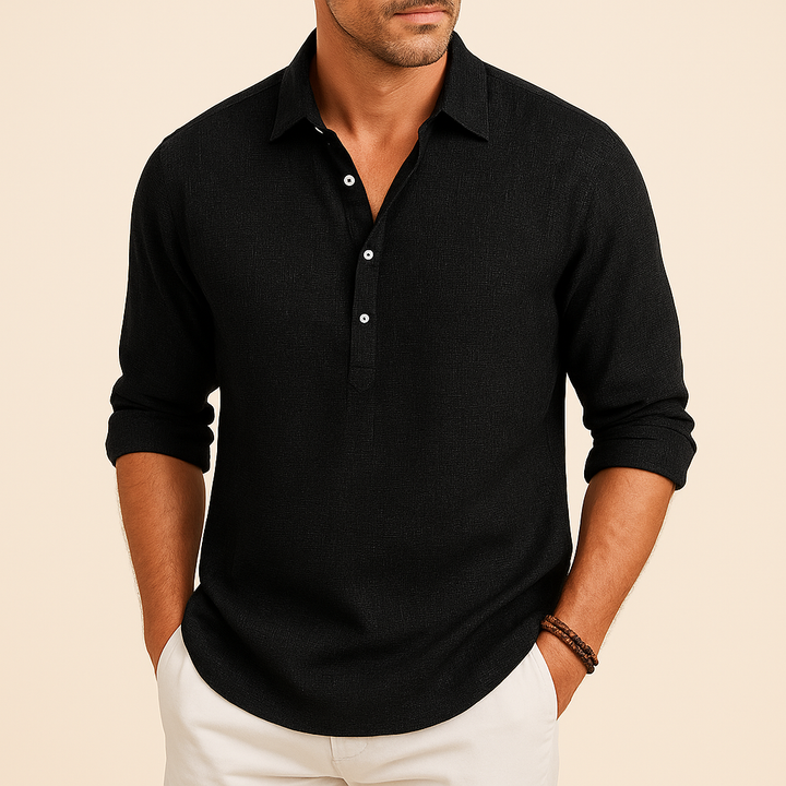 Men’s Loose Long Sleeve Casual Shirt
