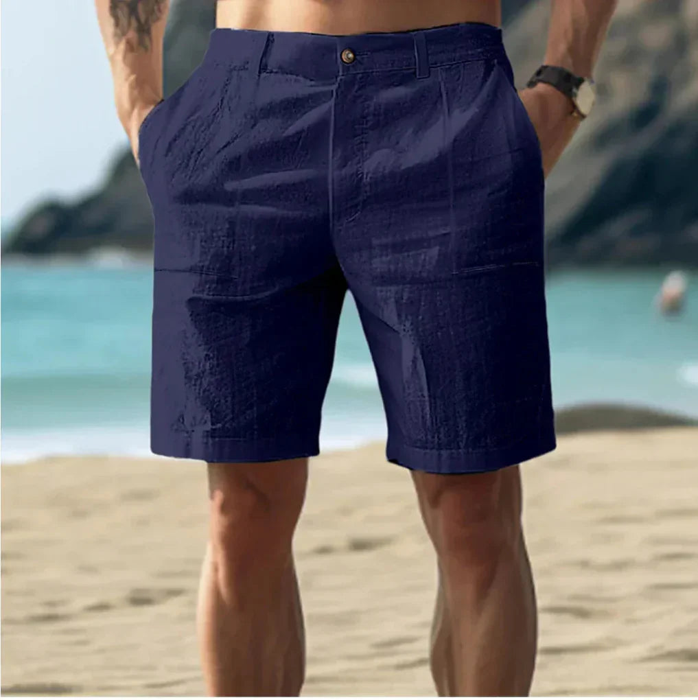 Casual Men's Linen Shorts for Summer Days
