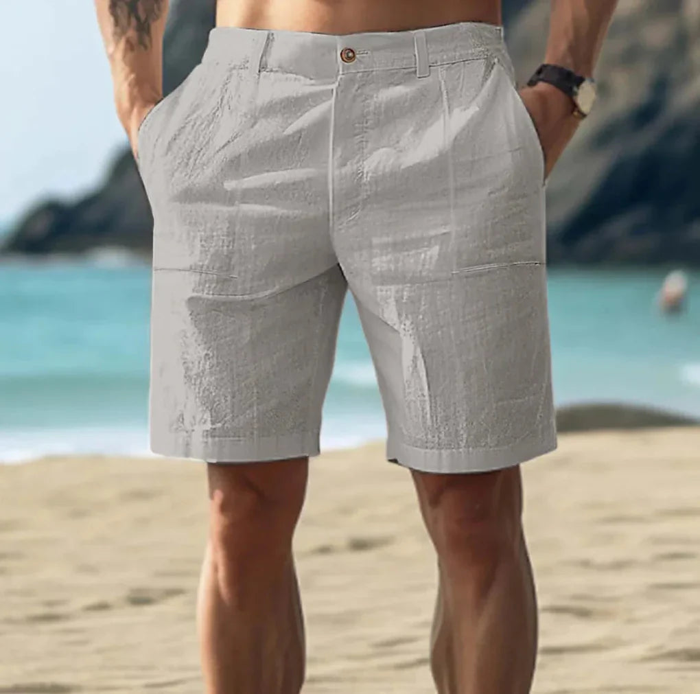 Casual Men's Linen Shorts for Summer Days