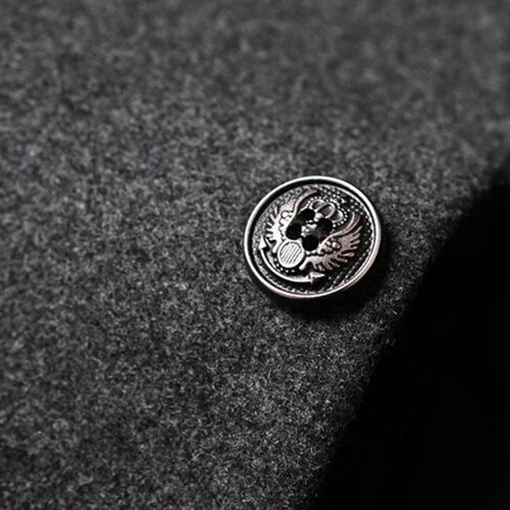 Long Formal Men’s Coat with Timeless Elegance
