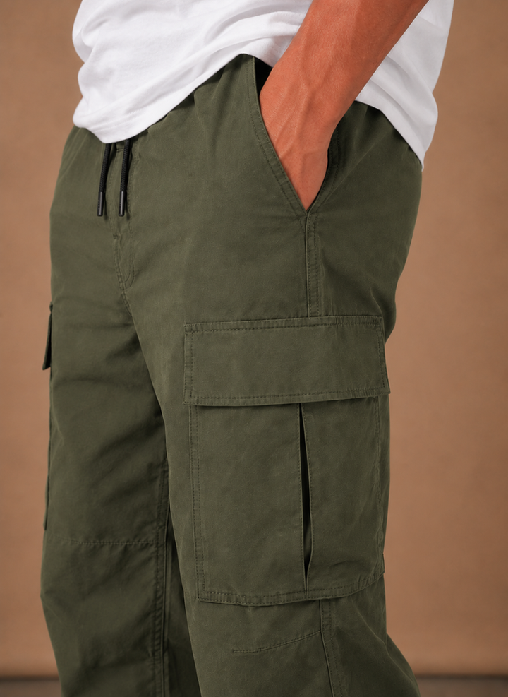 Men's Cargo Pants Relaxed Fit Straight-Leg