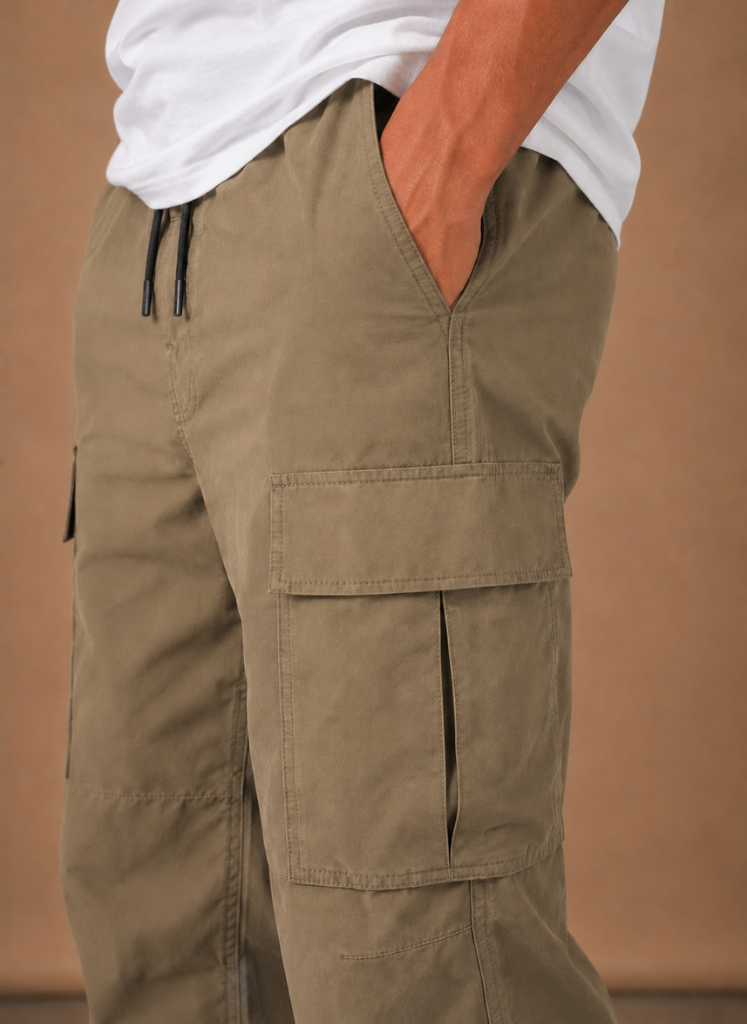 Men's Cargo Pants Relaxed Fit Straight-Leg