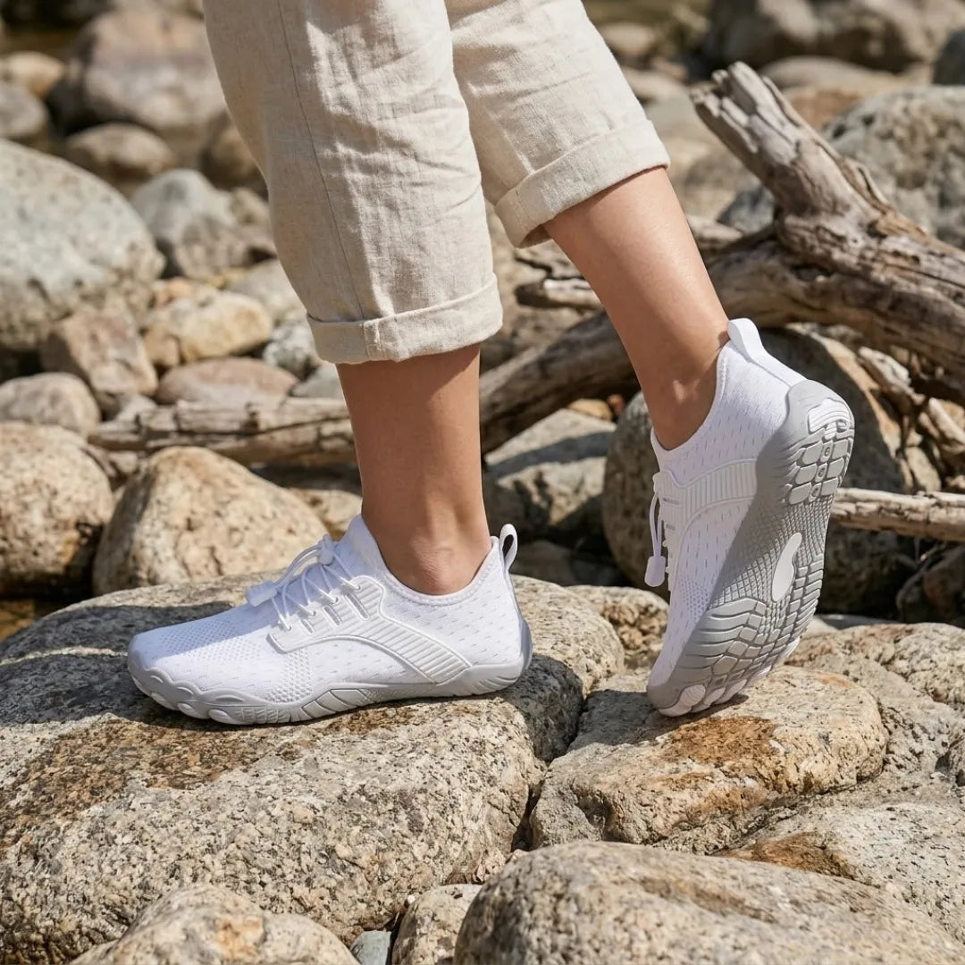 Women's Barefoot Sneakers with Wide Toe Box and Flexible Sole