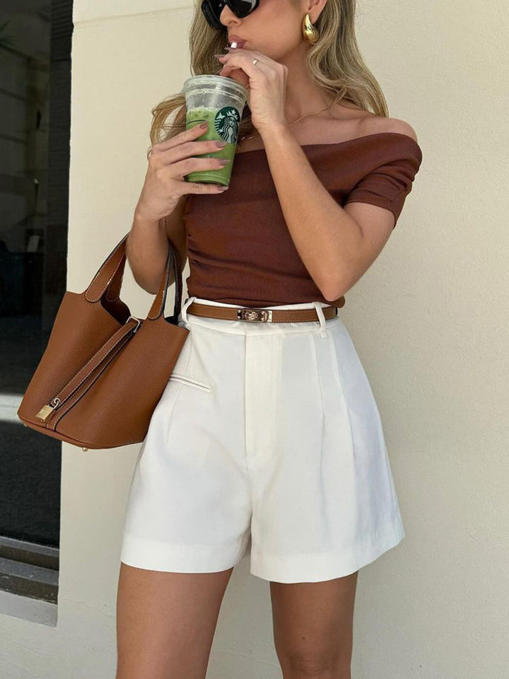 Women’s High Waist Tailored Shorts