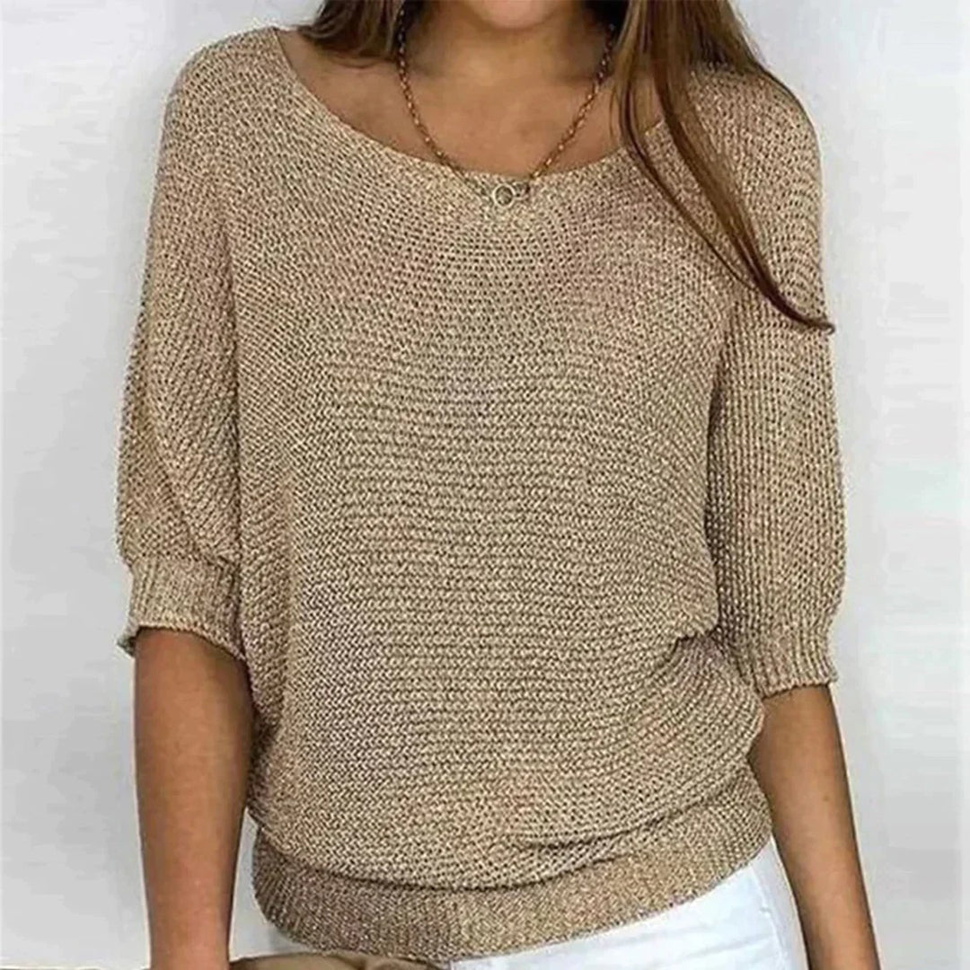 Solid Casual Women's Oversize Sweater - Cozy Simplicity for Effortless Everyday Style