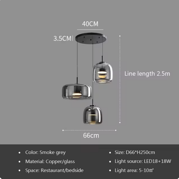Astrid - Modern Nordic Glass Pendant Light