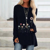 Sweatshirt with 3D Floral Embroidery - Soft Texture Meets Subtle Elegance
