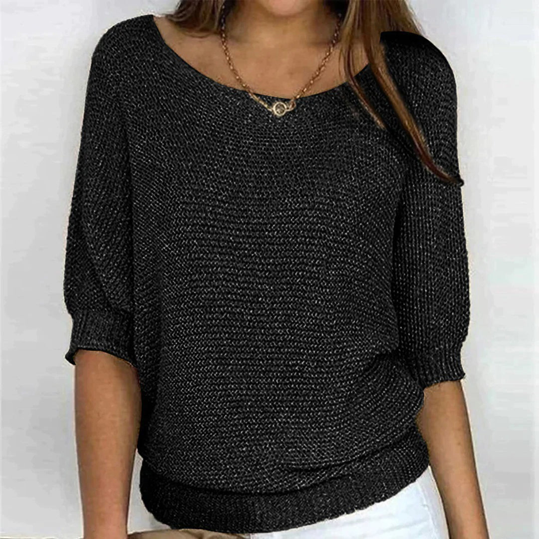 Solid Casual Women's Oversize Sweater - Cozy Simplicity for Effortless Everyday Style
