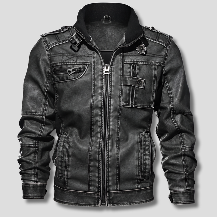 Black Faux Leather Jacket