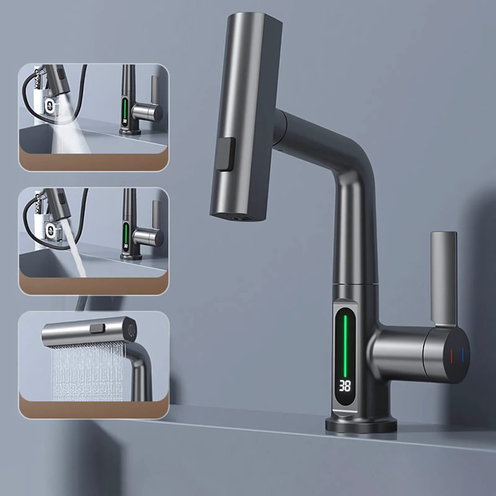 Flexible LED Faucet for Kitchen & Bathroom