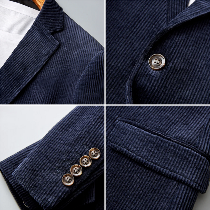 Elegant Men's Corduroy Blazer - Vincent