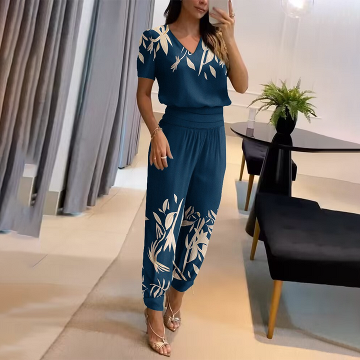 Printed Two-Piece Set for Women