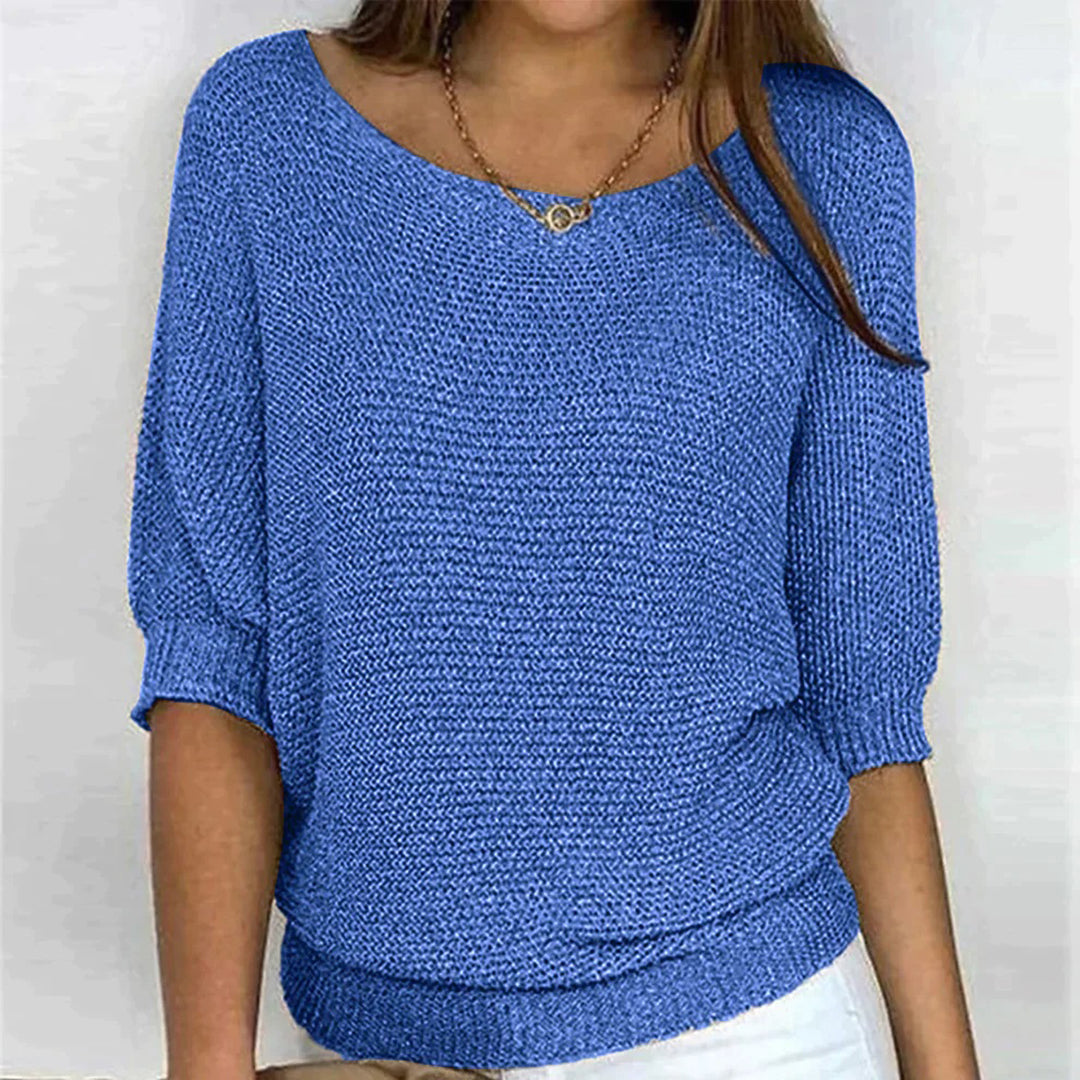 Solid Casual Women's Oversize Sweater - Cozy Simplicity for Effortless Everyday Style