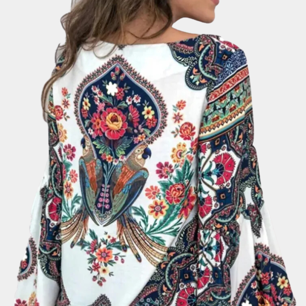 Women's Lightweight Floral Blouse – Breezy Elegance for Warm Days